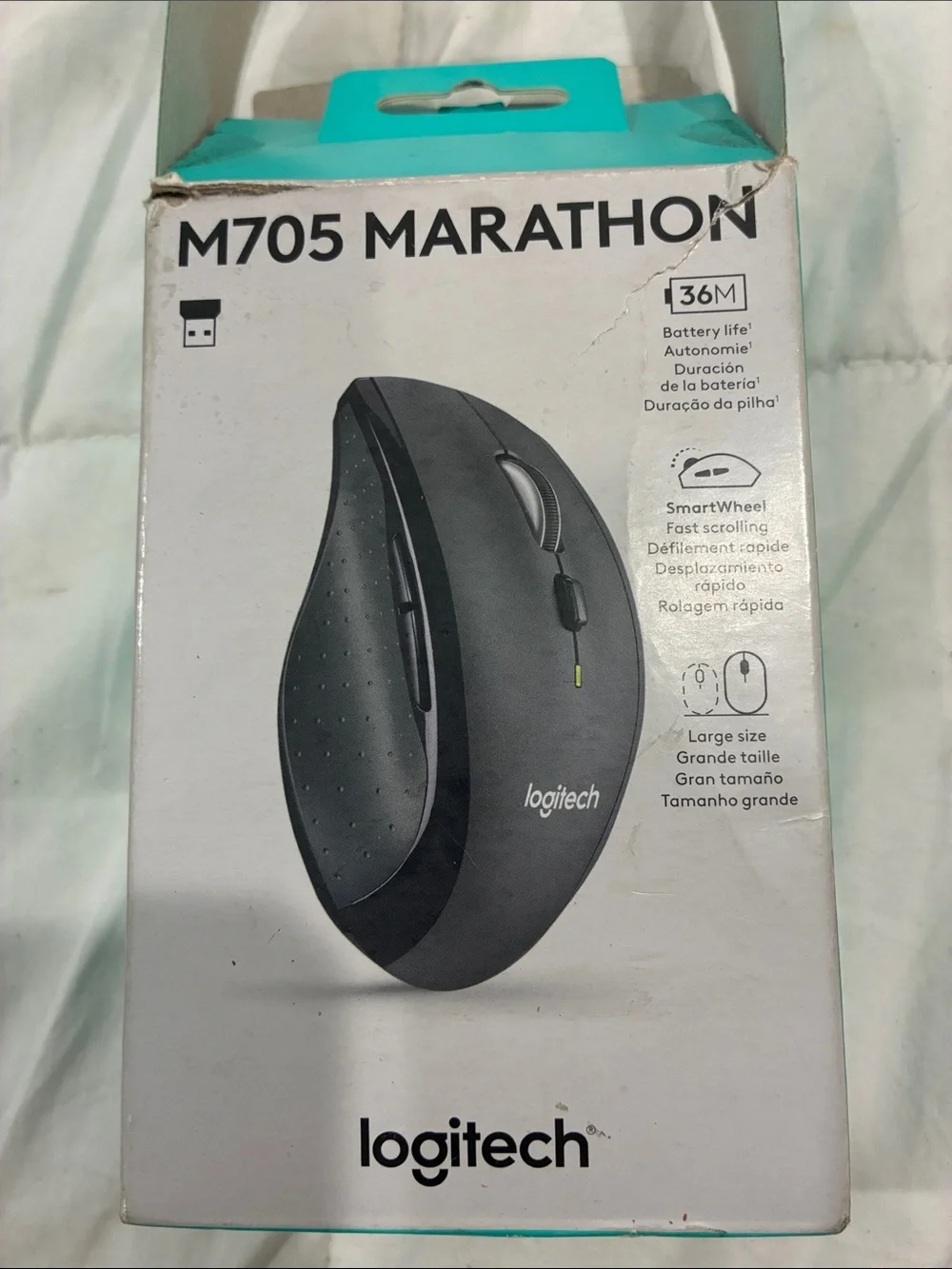 Logitech M705 Marathon Wireless Mouse - Black